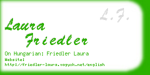 laura friedler business card